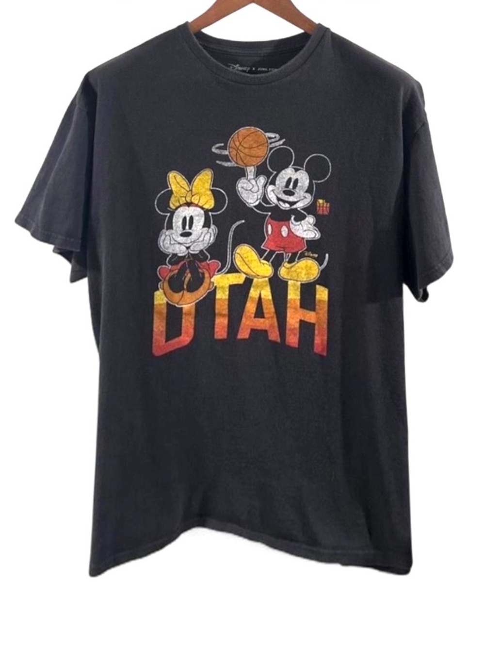 Disney x Junk Food NBA Utah Jazz Mickey/Minnie Graphic T-Shirt Size Men’s XL